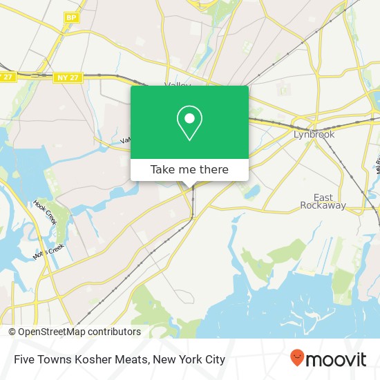 Five Towns Kosher Meats map