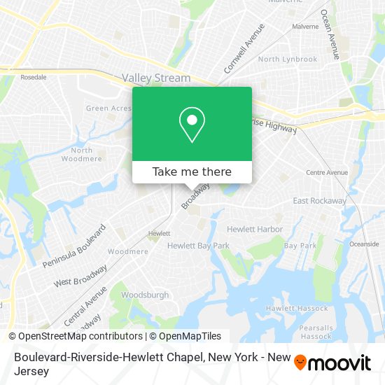 Boulevard-Riverside-Hewlett Chapel map