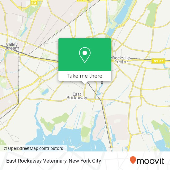 Mapa de East Rockaway Veterinary