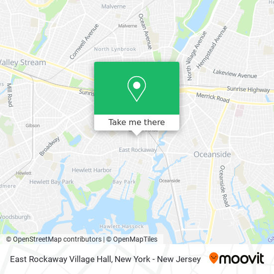 Mapa de East Rockaway Village Hall