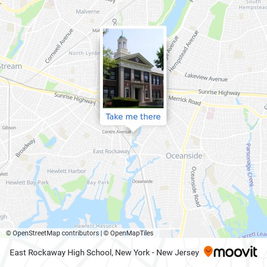 East Rockaway High School map