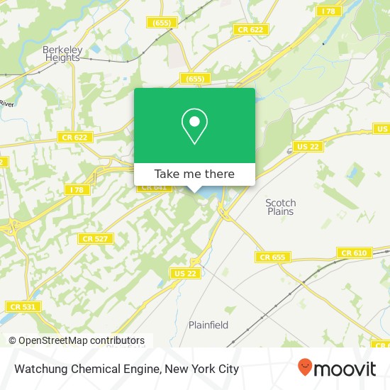 Mapa de Watchung Chemical Engine