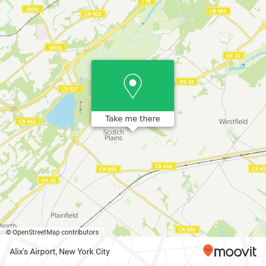 Alix's Airport map