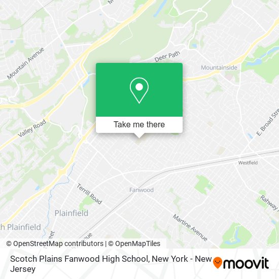 Scotch Plains Fanwood High School map