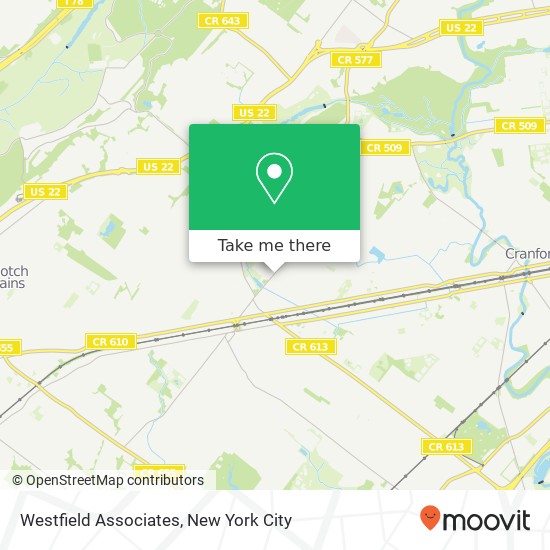 Westfield Associates map