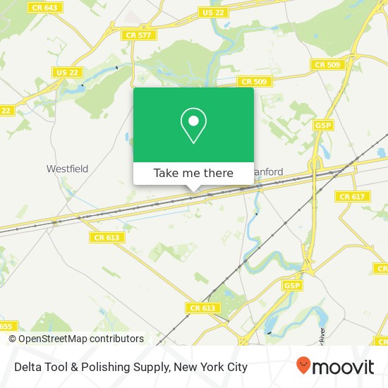 Mapa de Delta Tool & Polishing Supply