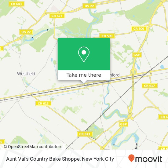 Mapa de Aunt Val's Country Bake Shoppe