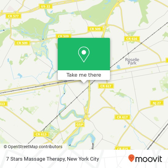 Mapa de 7 Stars Massage Therapy