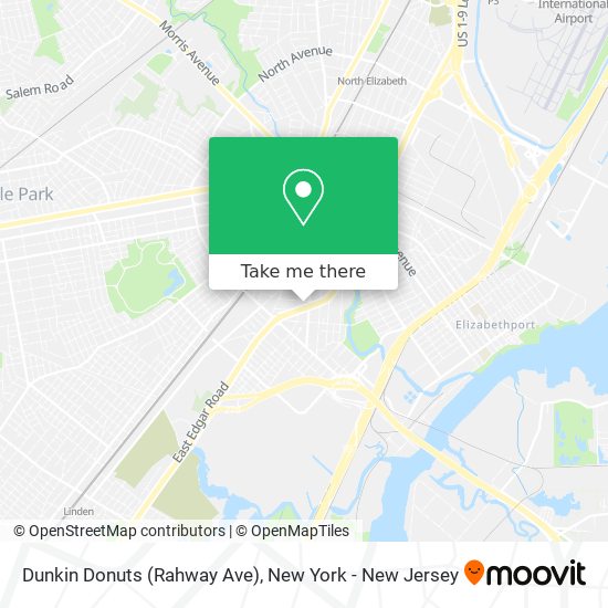 Mapa de Dunkin Donuts (Rahway Ave)