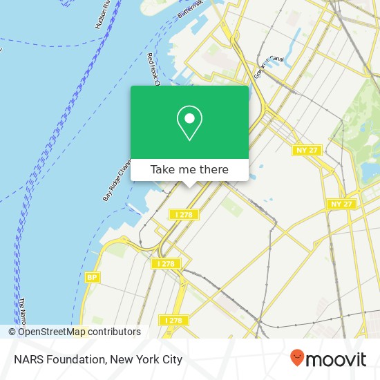 NARS Foundation map