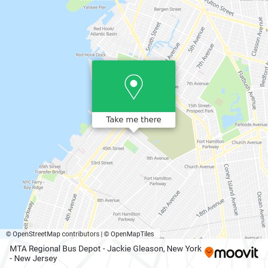 Mapa de MTA Regional Bus Depot - Jackie Gleason