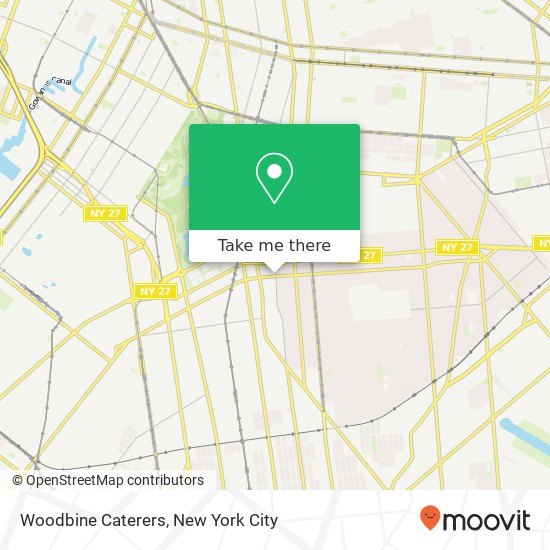 Woodbine Caterers map