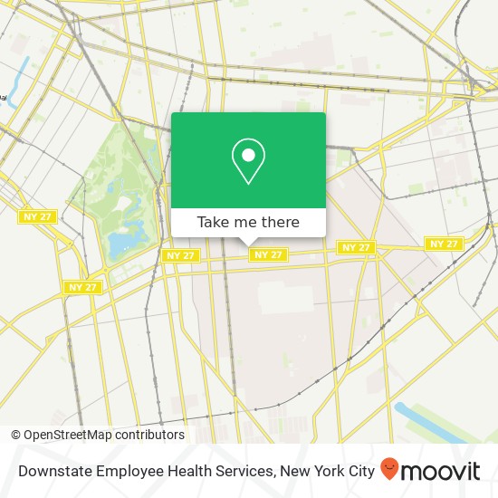 Downstate Employee Health Services map