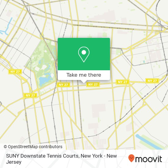 SUNY Downstate Tennis Courts map
