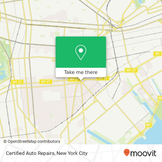 Certified Auto Repairs map