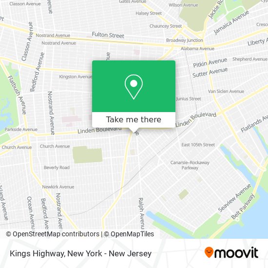 Kings Highway map