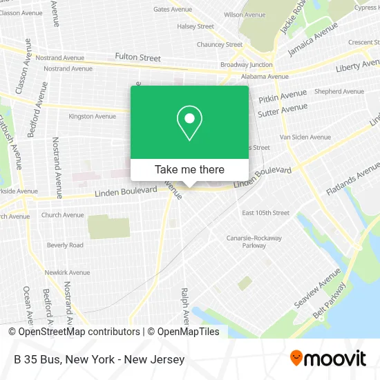B 35 Bus map
