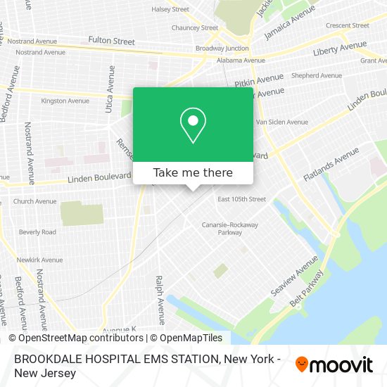 BROOKDALE HOSPITAL EMS STATION map