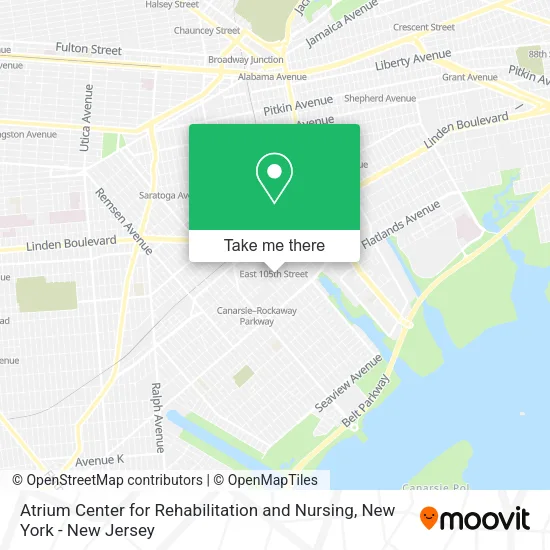 Mapa de Atrium Center for Rehabilitation and Nursing