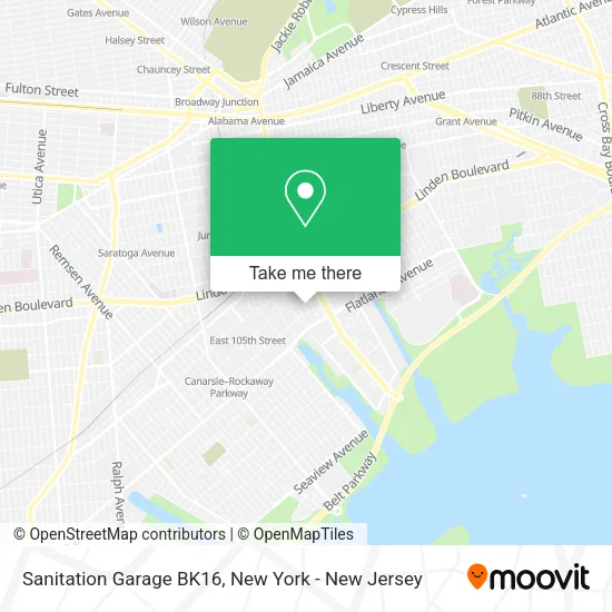 Sanitation Garage BK16 map