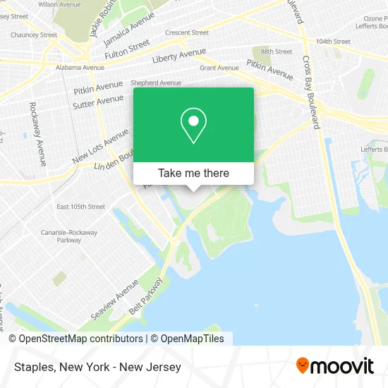 Staples map