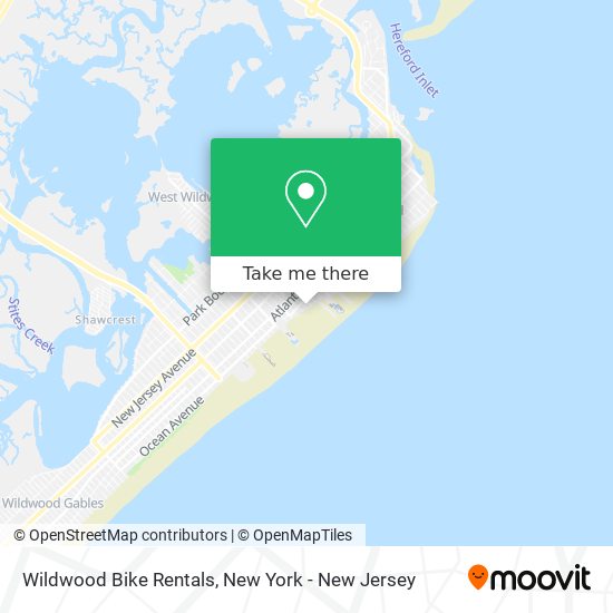 Wildwood Bike Rentals map