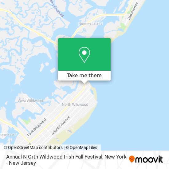 Annual N Orth Wildwood Irish Fall Festival map