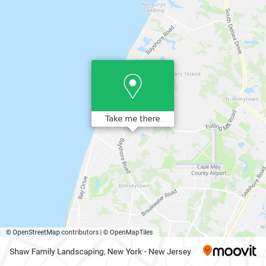 Shaw Family Landscaping map