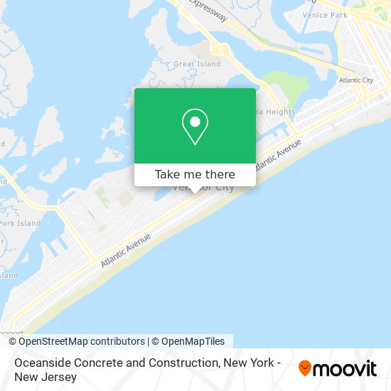 Oceanside Concrete and Construction map