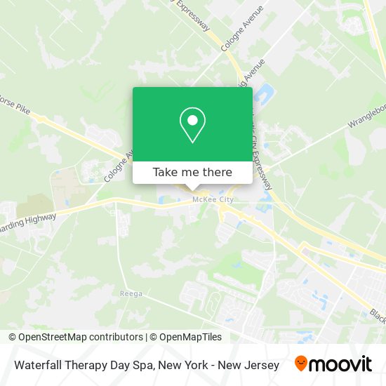 Mapa de Waterfall Therapy Day Spa