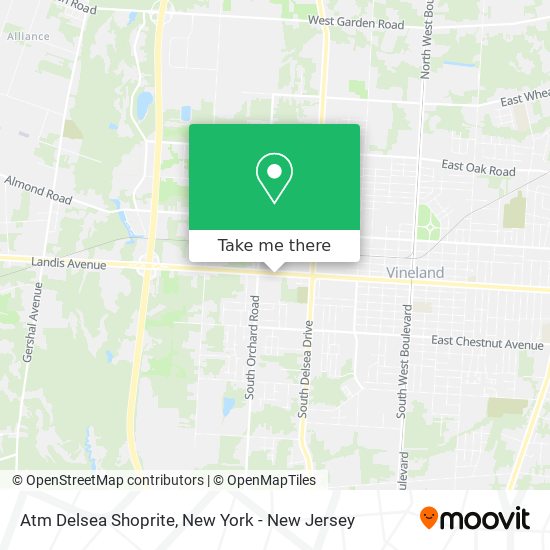 Mapa de Atm Delsea Shoprite