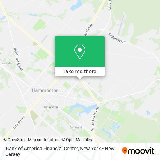 Bank of America Financial Center map