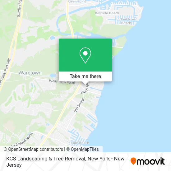 KCS Landscaping & Tree Removal map