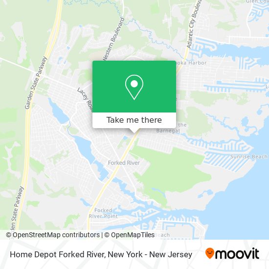 Mapa de Home Depot Forked River