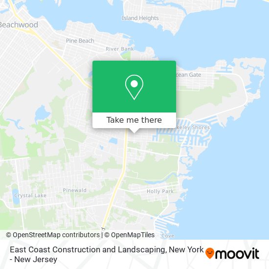 East Coast Construction and Landscaping map