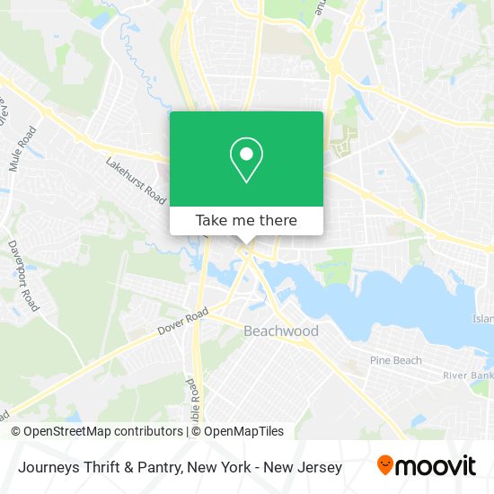 Journeys Thrift & Pantry map