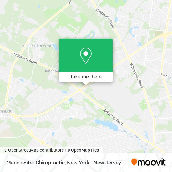 Manchester Chiropractic map