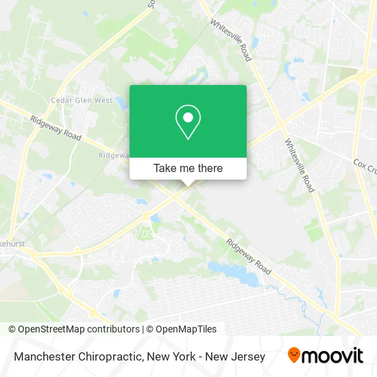 Manchester Chiropractic map
