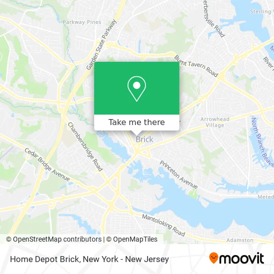 How to get to Home Depot Brick in Brick, Nj by Bus or Subway?