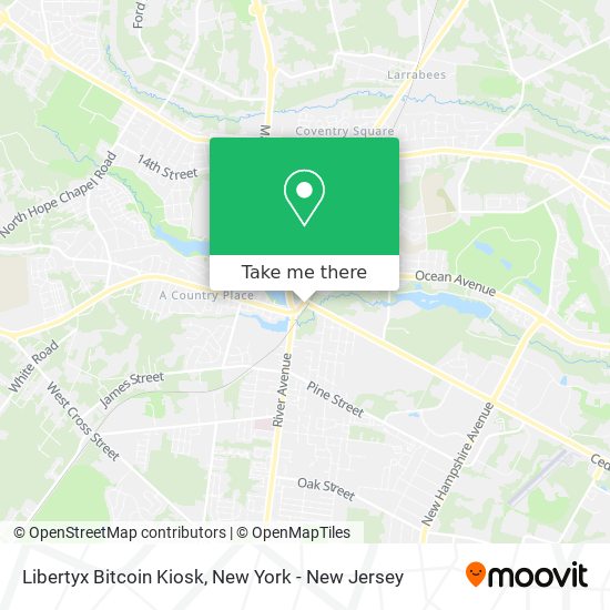 Libertyx Bitcoin Kiosk map