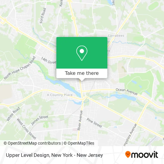Upper Level Design map