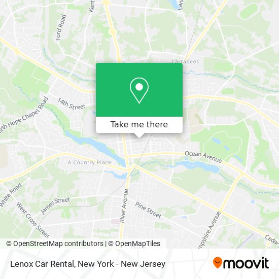 Mapa de Lenox Car Rental