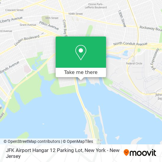 Mapa de JFK Airport Hangar 12 Parking Lot