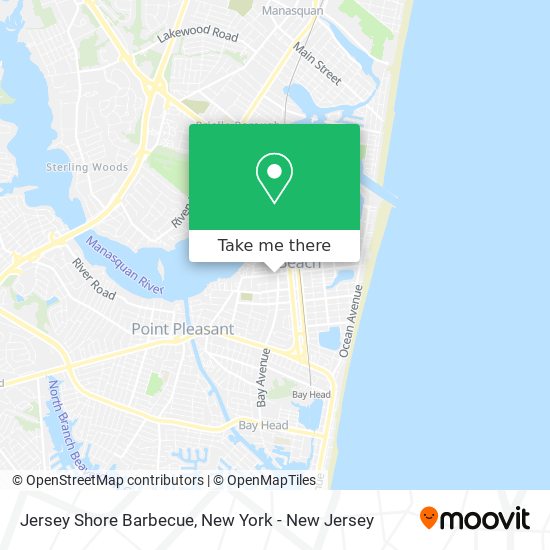 Jersey Shore Barbecue map