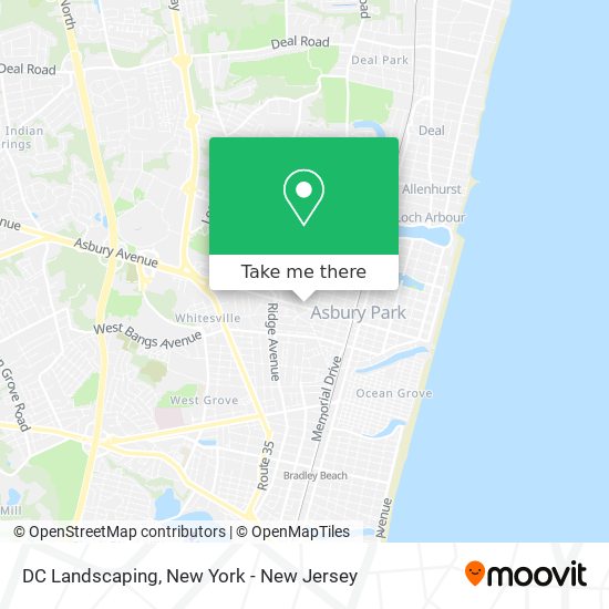 DC Landscaping map
