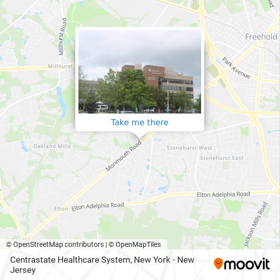 Mapa de Centrastate Healthcare System