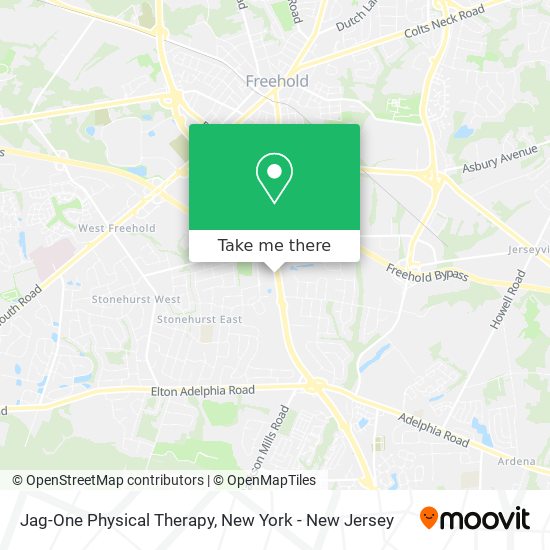 Jag-One Physical Therapy map