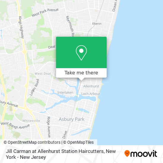 Mapa de Jill Carman at Allenhurst Station Haircutters