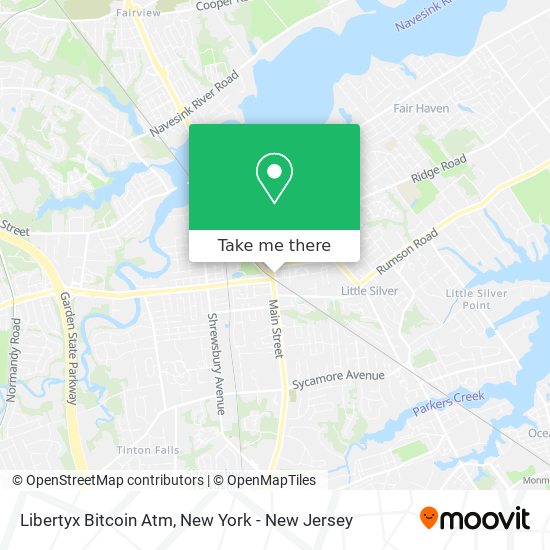 Mapa de Libertyx Bitcoin Atm