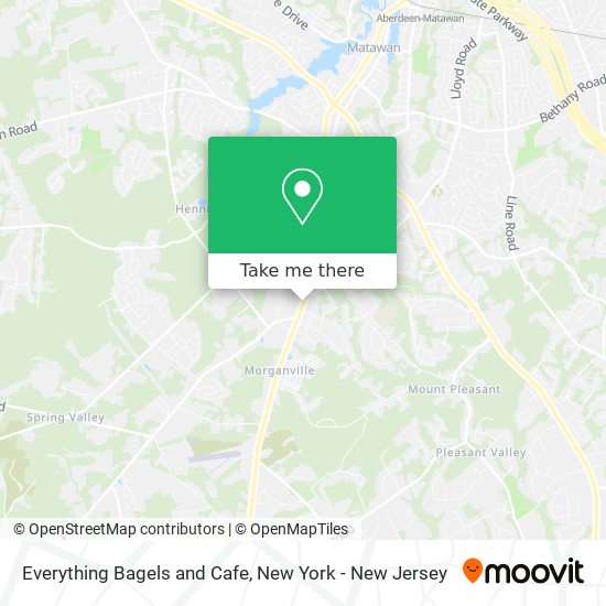 Mapa de Everything Bagels and Cafe